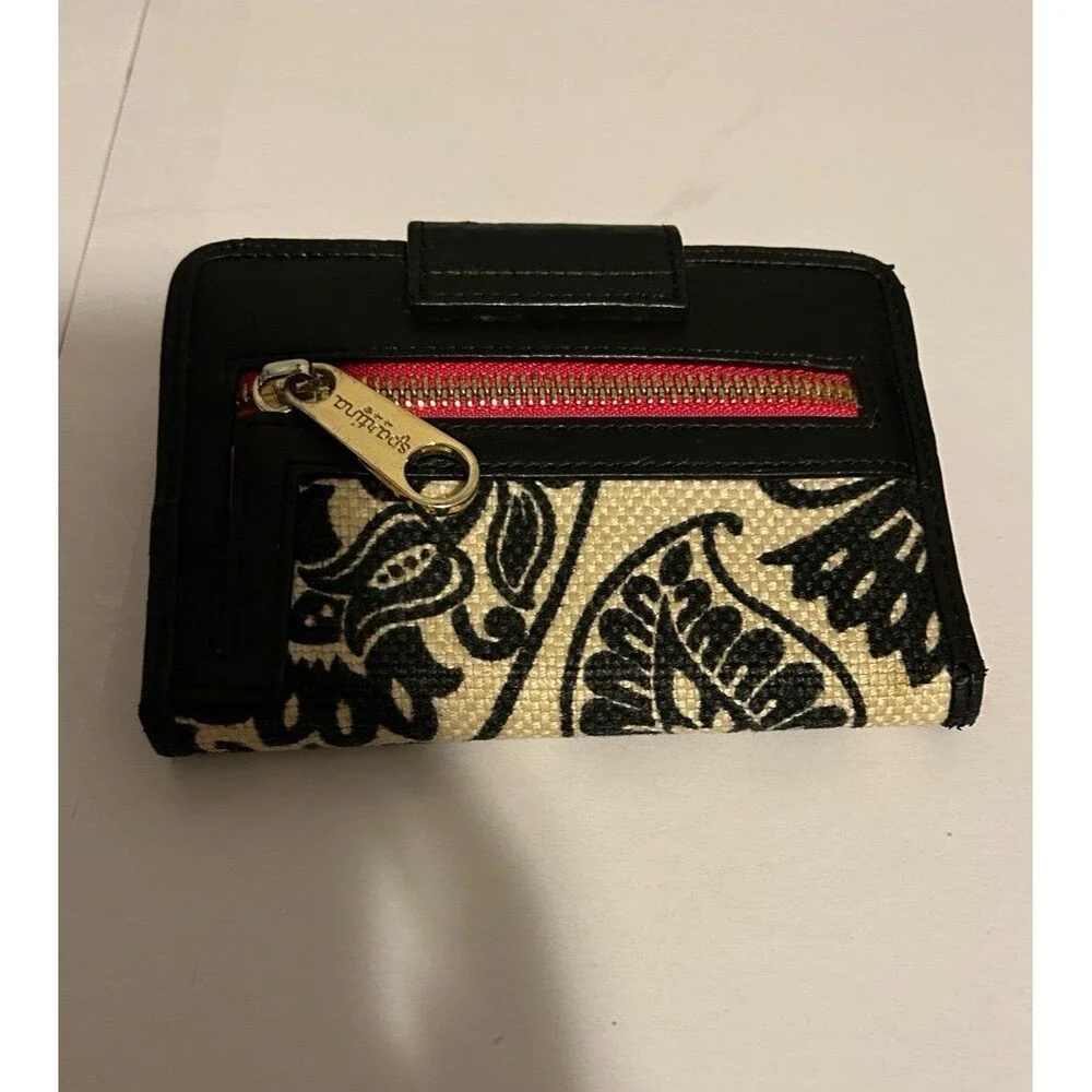 Spartina 449 Black and Cream Floral Wallet